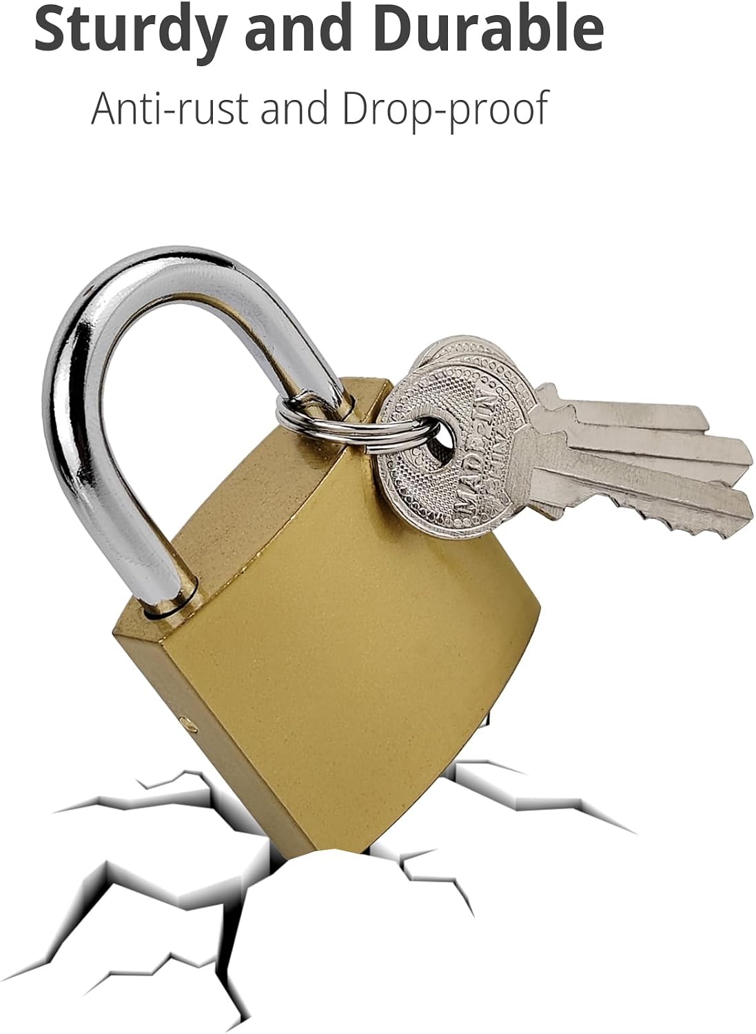 1 Pcs Small Keyed Padlocks, 1.25 Inch (32 mm) Locker Lock with Keys for Luggage Locks Gym Locker Toolbox (1.25Inch)