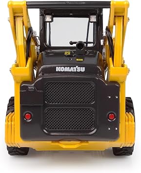 Universal Hobbies Komatsu SK820 Skid Steer Loader with 2 implements Fork and Bucket, 1:25 Scale Diecast Construction Model, Collectible Replica UH8177