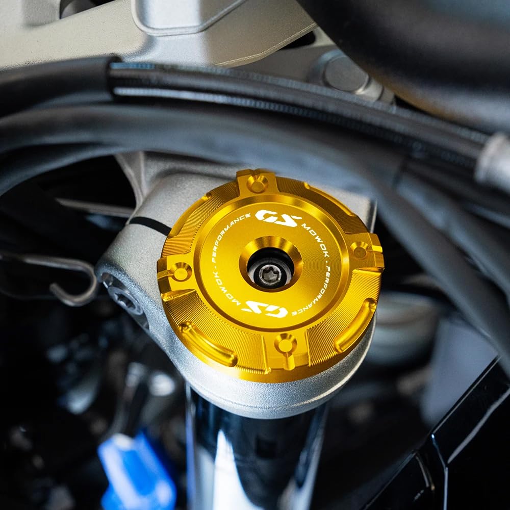 Copertura per forcelle anteriori superiori per moto R 1300 GS R1300GS ADVENTURE 2025 CNC R 1300GS ADV 2024 Top Front Forks Trim Cap Forcella Top Tube Covers Accessori (oro)