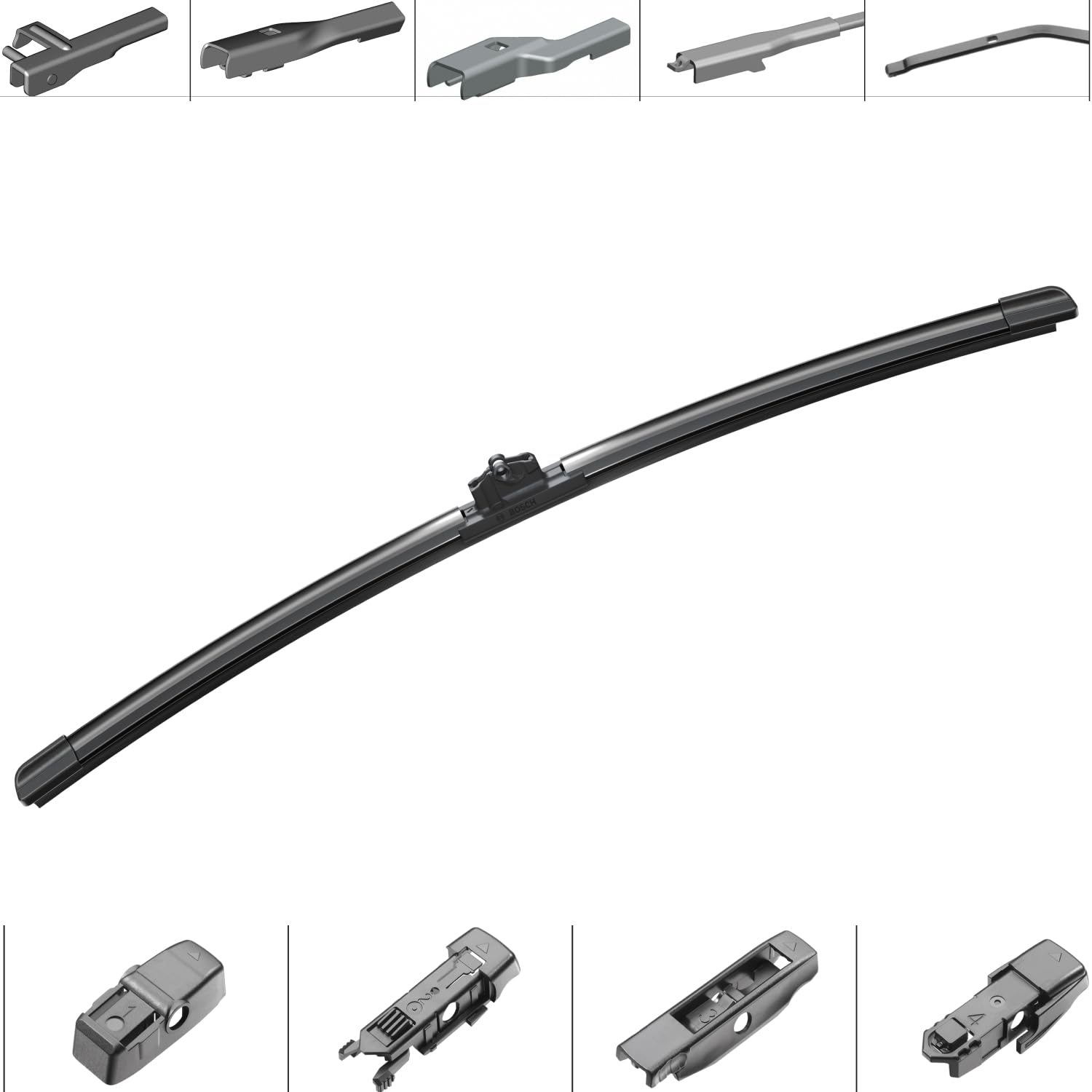Mini Juego De Limpiaparabrisas Delanteros Para Convertible 2004-2012 – Bosch Aerotwin, 18" Cada Uno, Sin Marco