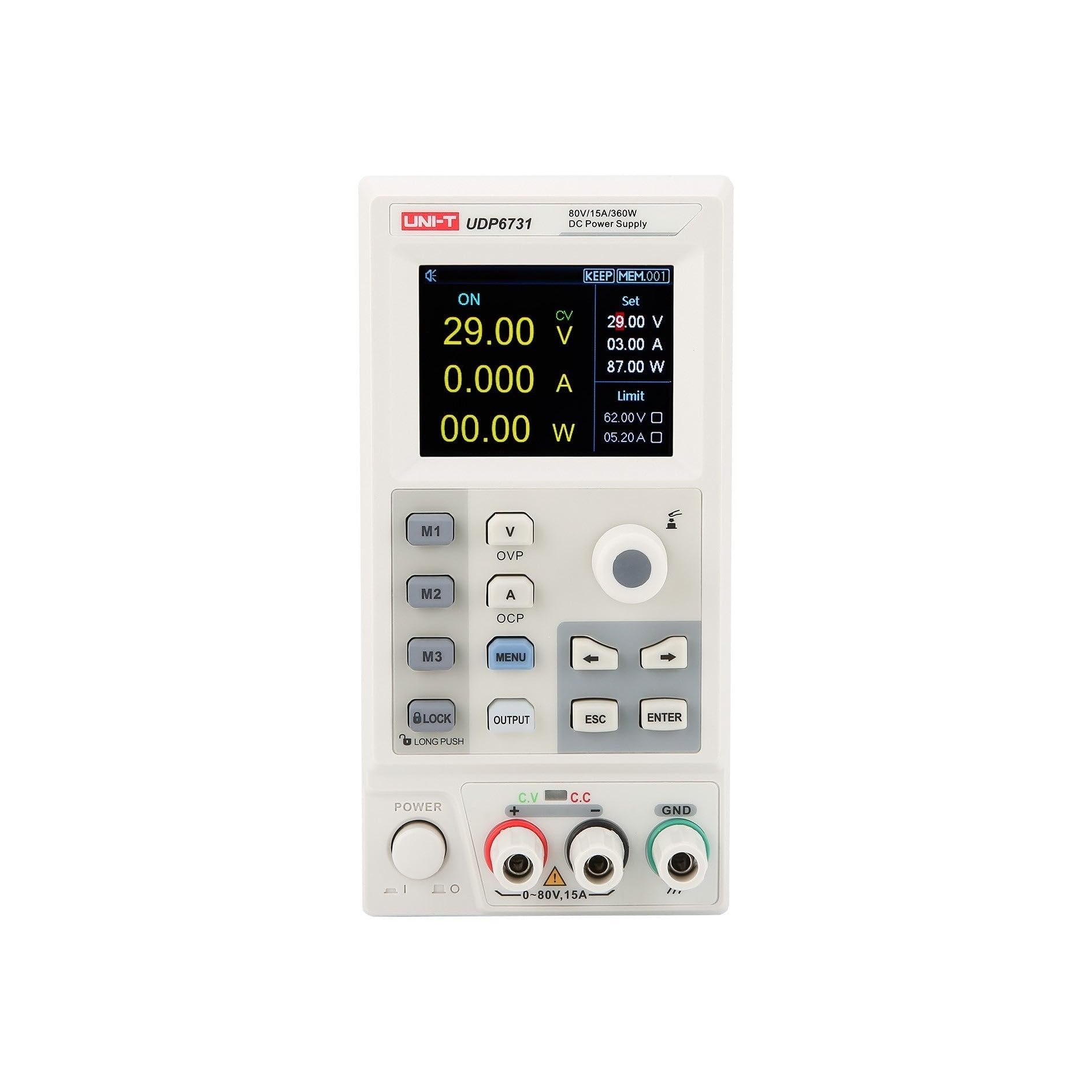 Fuente de alimentación de laboratorio DP6730, 0-​40 V, 0-​30 A, 360 W, 1 CAN