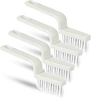 Vista 1 de 4 cepillos limpiadores de lechada, cepillo de limpieza de cerdas rígidas en forma de V, herramienta de limpieza para suelos de azulejos, pistas