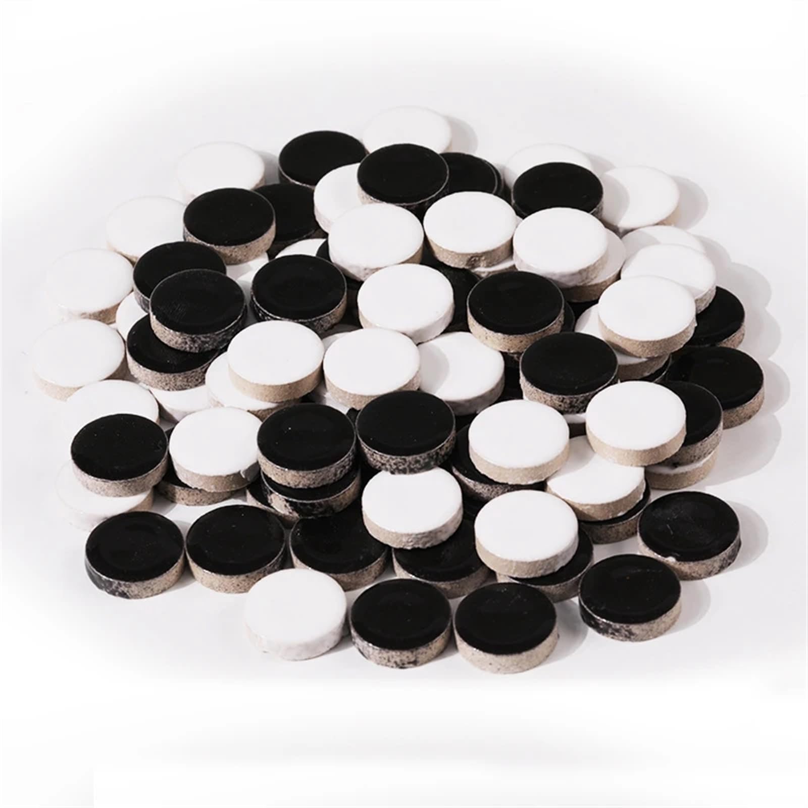WBTAJZHY DIY Mosaic Kit 200g Multicolor Ceramic Tiles 90 Pcs(Blackwhite Mixed)