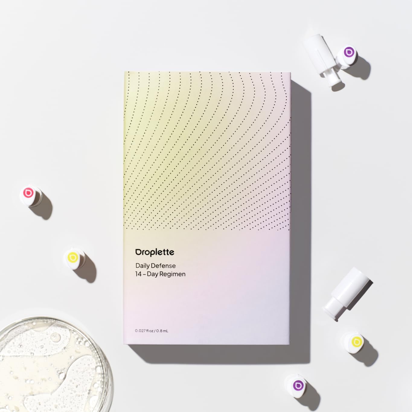 Droplette Daily Defense Refill Capsules I Improve Skin with Tranexamic Acid, Retinol, & Collagen | Skin Care Regimen to Defend Against Sun-Related Damage (28 Count)