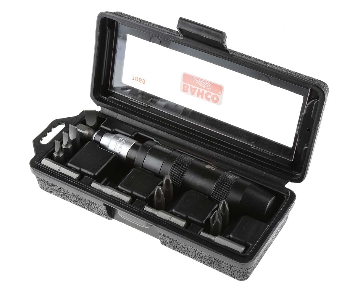 Bahco 7865 - Jeu de Tournevis à Frapper 15 Pièces en Boîte Métallique