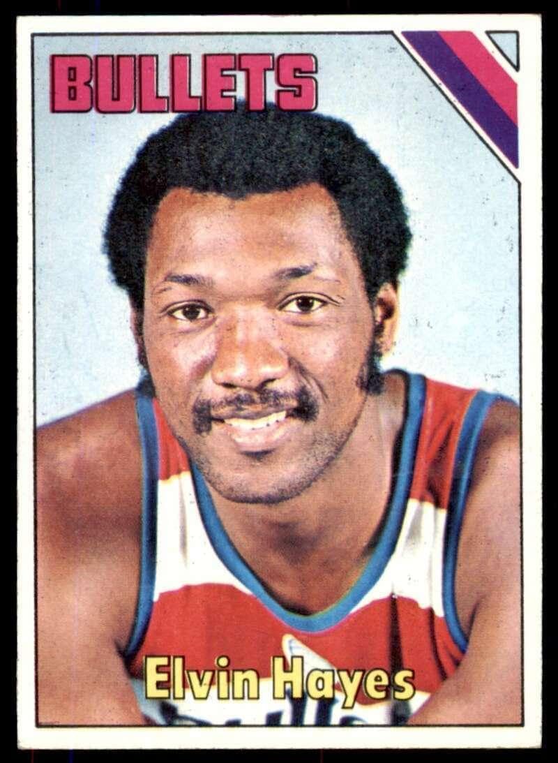 Elvin Hayes Card 1975-76 Topps #60 - Unsigned Basketball Cards