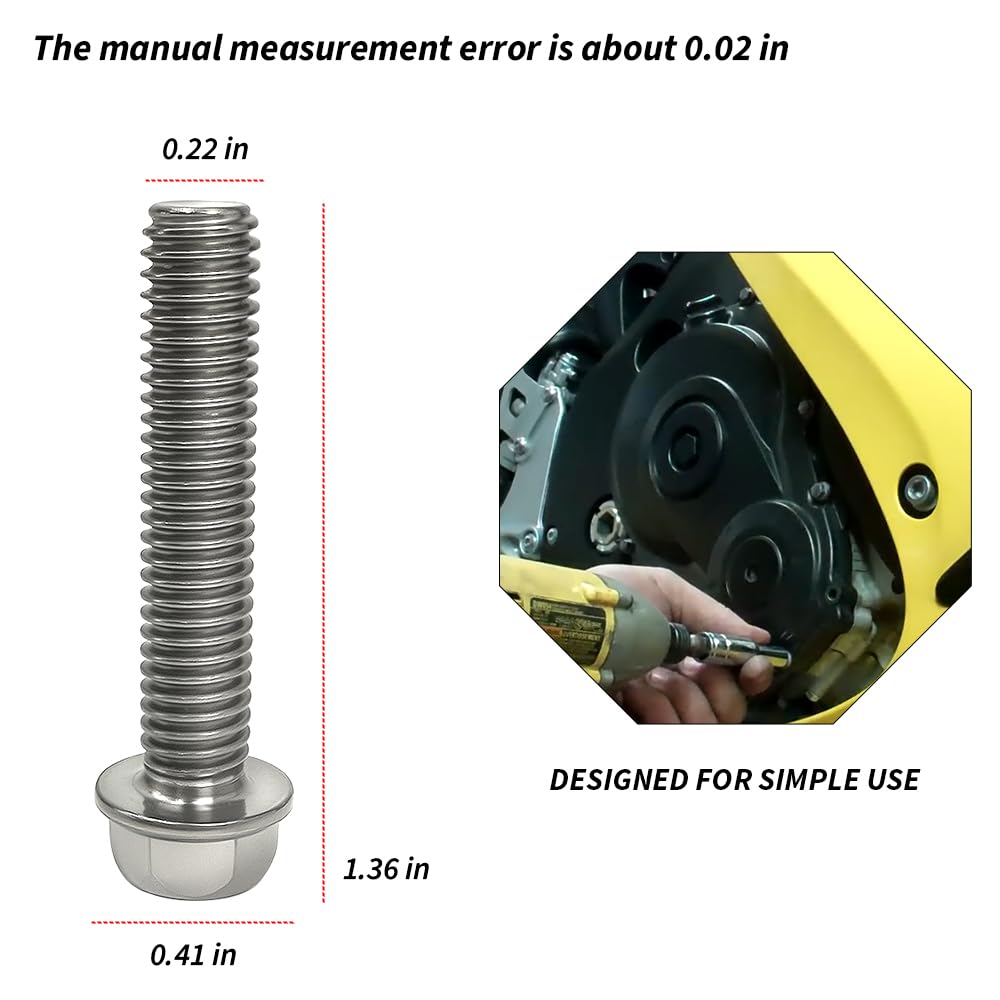 Titanium Clutch Cover Bolts Kit for GSXR GSX-R 750 600 GSXR750 GSXR600 2006-2025 OEM#09103-06529 09168-06023