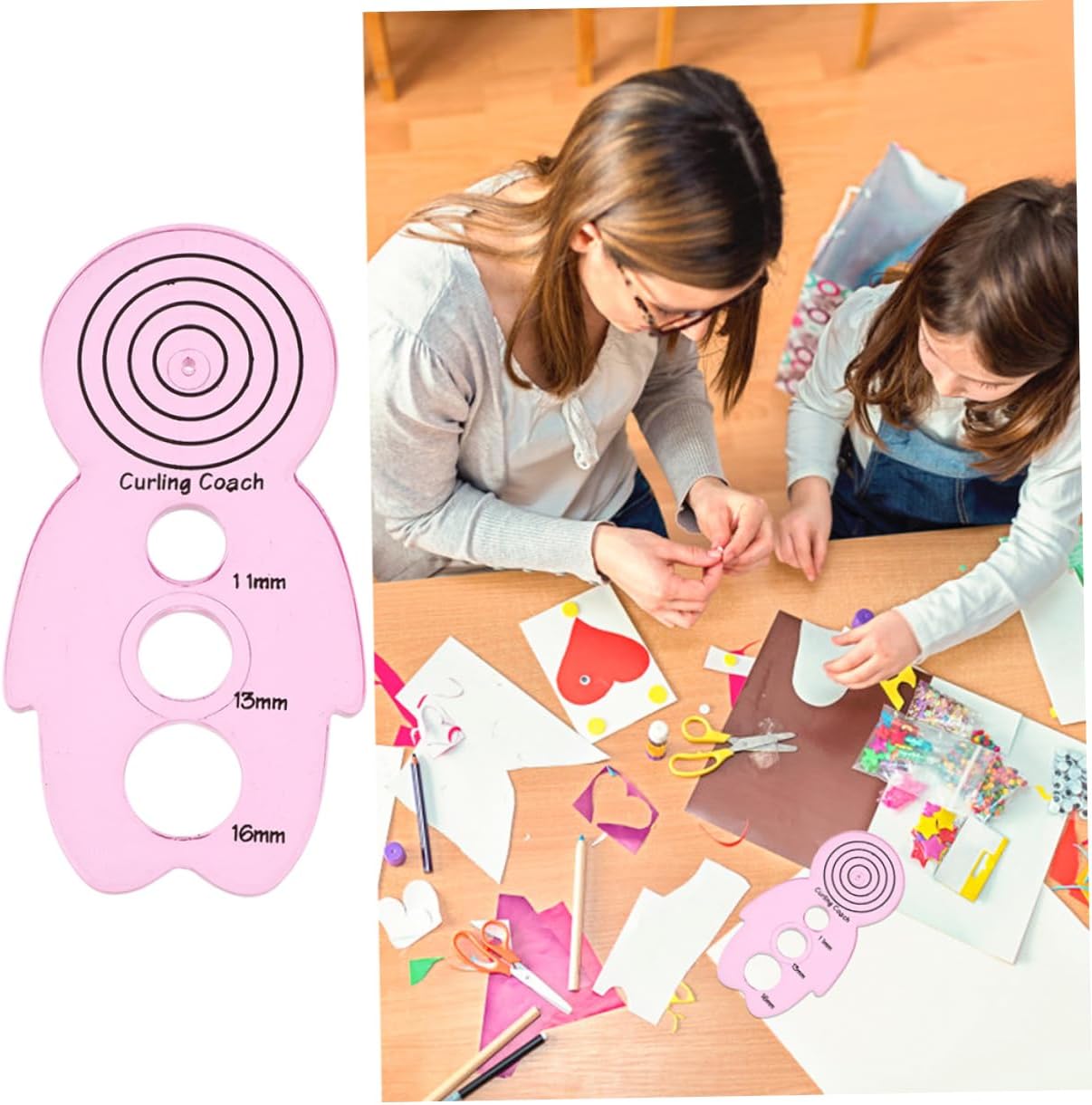 Hohopeti 6pcs DIY Paper Quilling Tool Kit Paper Curling Device Handmade Craft Tool for Holiday Cards Greeting Cards