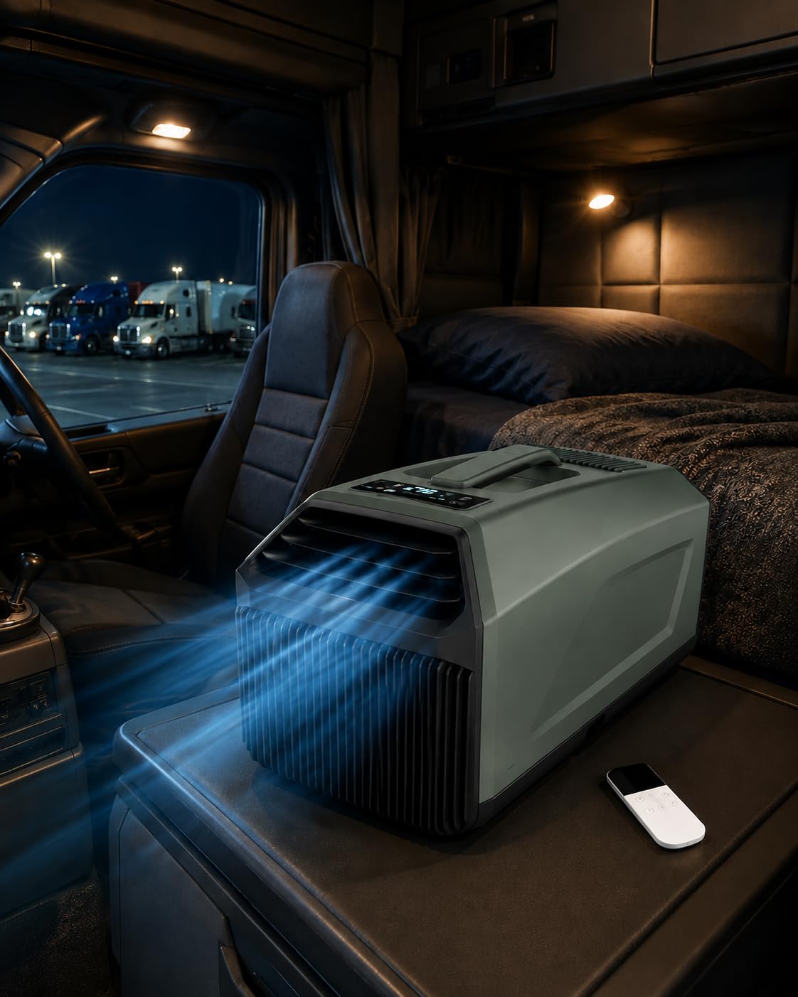 Przenośny Klimatyzator Do Namiotu 5100 BTU, Cichy 4-W-1, Niskie Zużycie 450 W, Z Osuszaczem I Wentylatorem, Mini Ac Do Sypialni, Kuchni, Biura, Kampera I Campingu Green