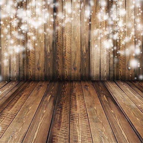 Lfeey Vintage Rustic Wood Backdrops 8x8ft Wooden Board Plank Wood Theme Wall&Floor Nostalgia Wood Floor Texture Photography Background Wedding Birthday Portrait Party Studio Photo Props Vinyl Shooting