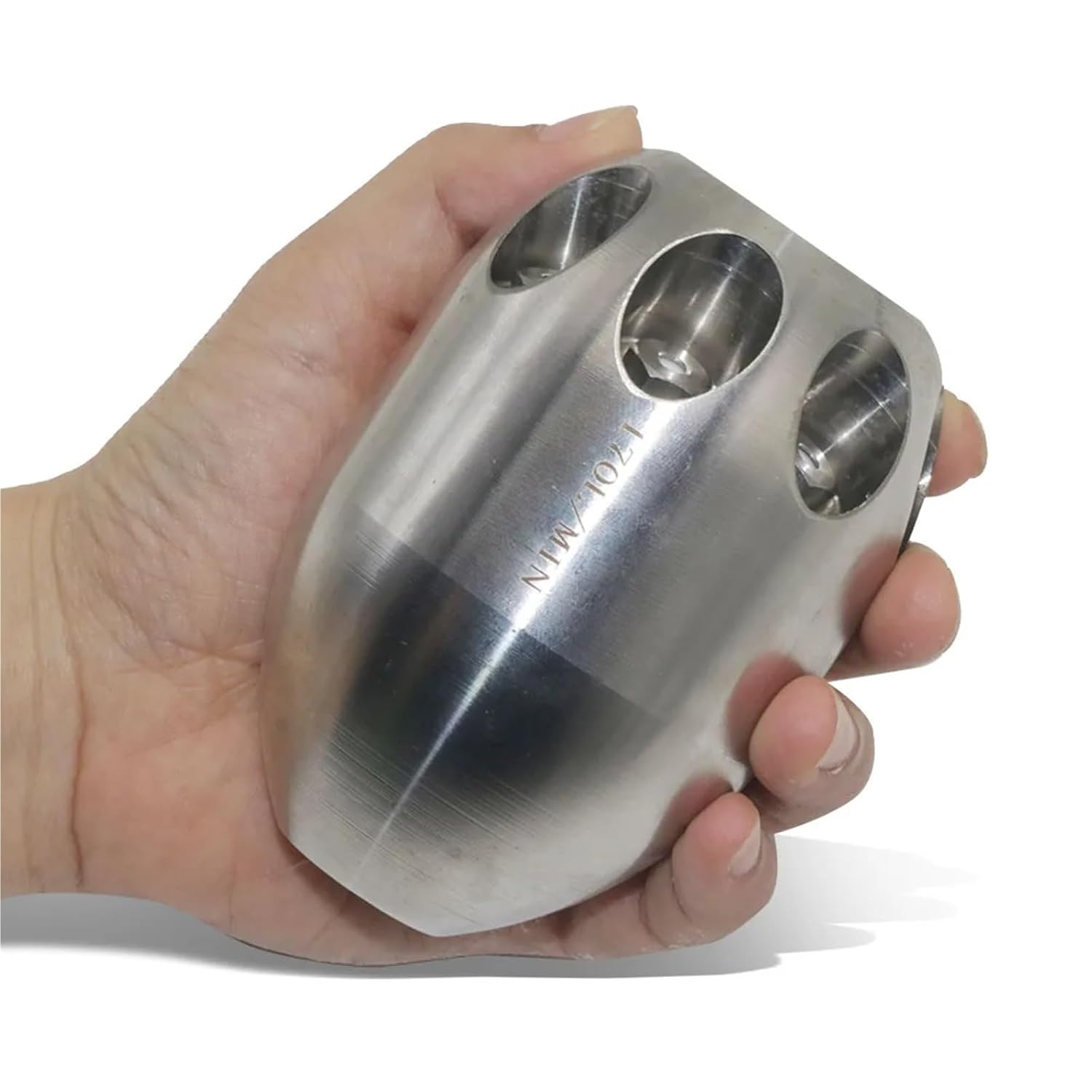 Rotating Water Spray 201 Stainless Steel 1630g Industrial High-Pressure Water Gun Nozzle with 1 At The Front and 8 Nozzles At The Back