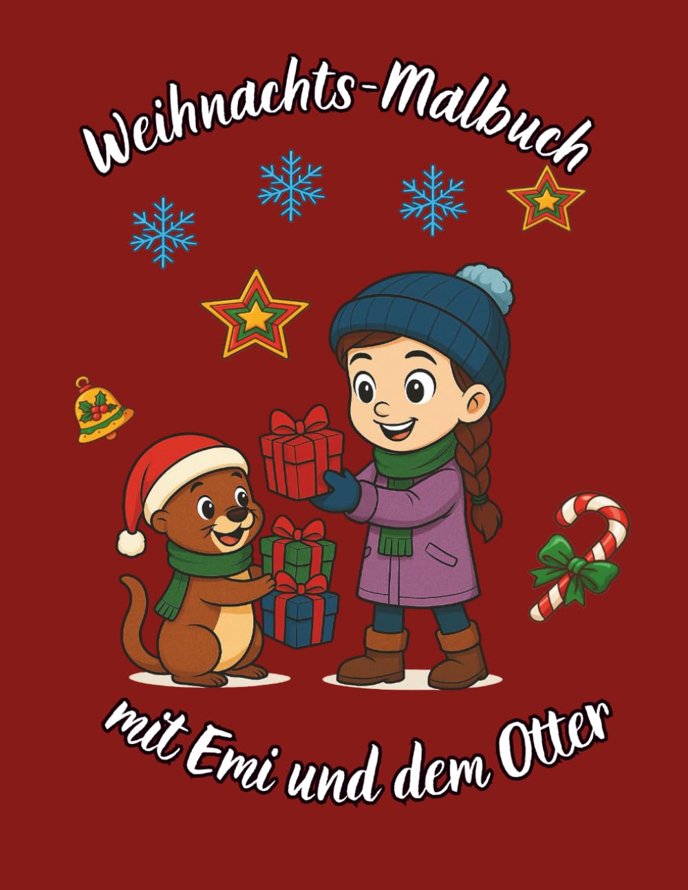Weihnachts-Malbuch mit Emi und dem Otter: Emi und Otters geheime Weihnachtsmission: Ein lustiges Malabenteuer in der Werkstatt des Weihnachtsmanns, wo ... die Geschenke für den Heiligabend vorbereiten