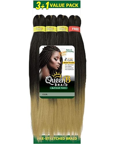 Queen B 3 + 1 Free Value Pack Braiding Hair