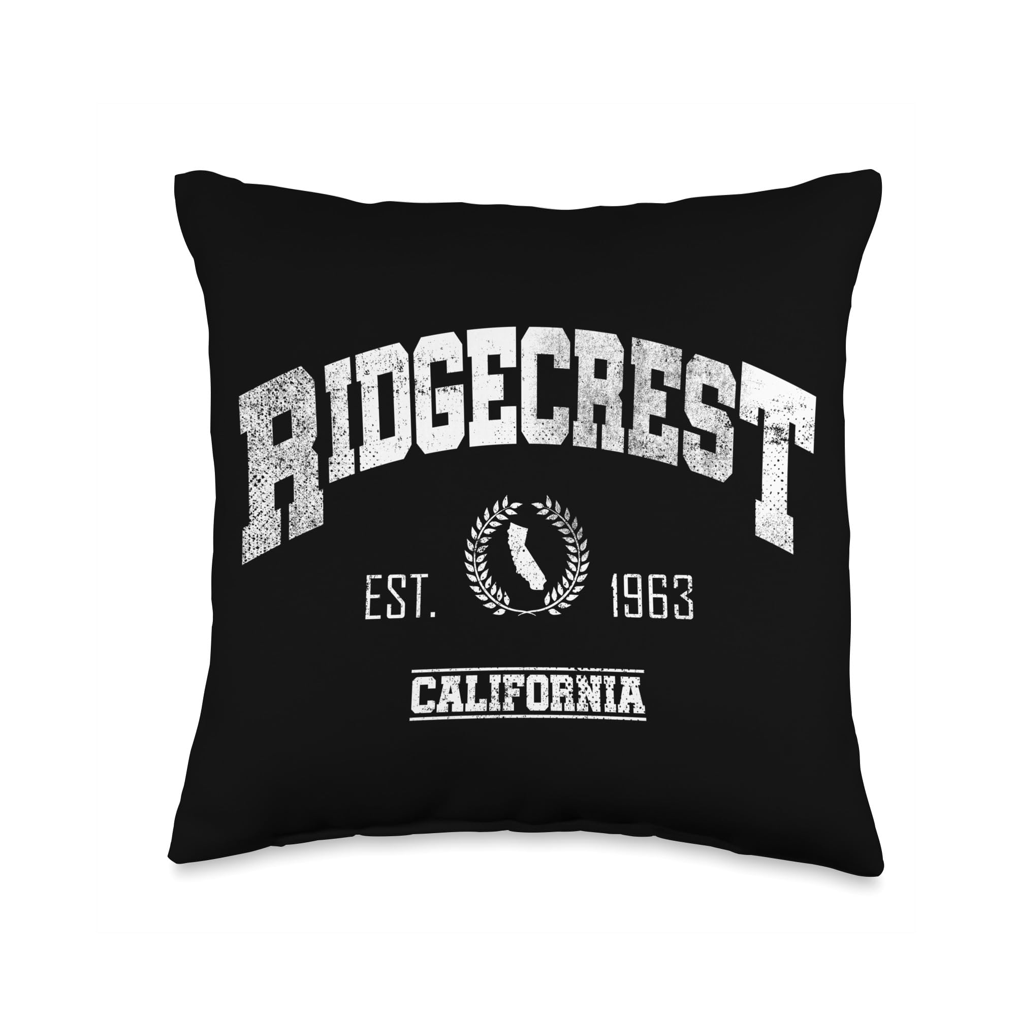 Ridgecrest CA | California | Vintage Throwback Throw Pillow