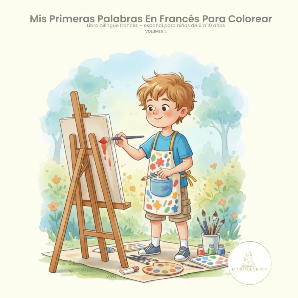 Mis primeras palabras en francés para colorear: Francés – Español | Aprendo vocabulario jugando