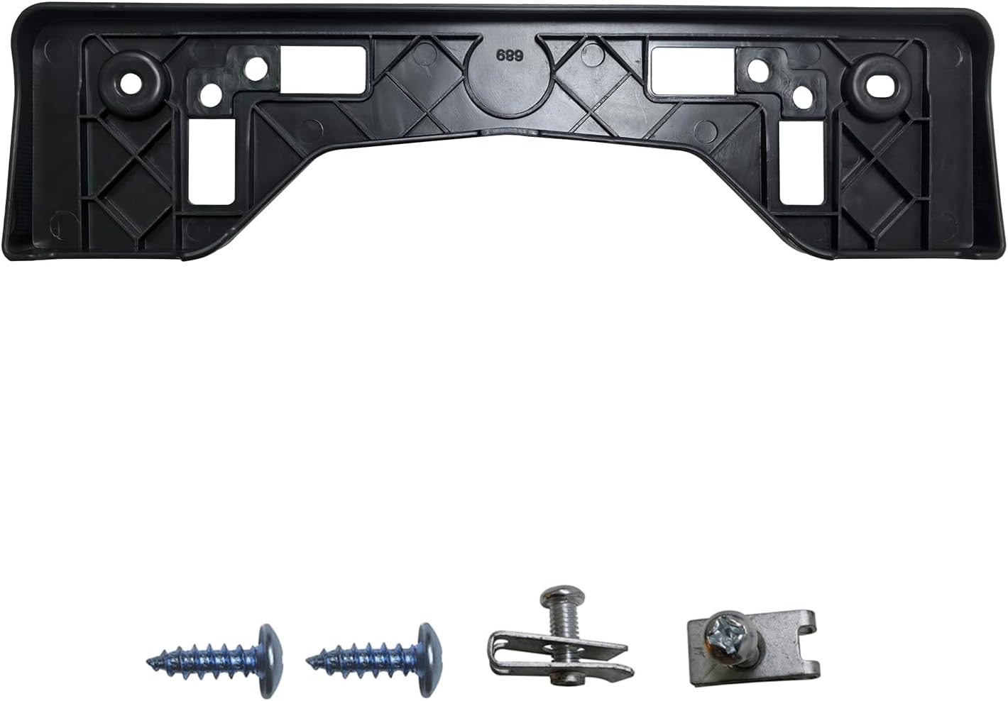 Front Bumper License Plate Frame Bracket Holder Fits for 2009 2010 2011 2012 Toyota RAV4 Replace 521140R010 TO1068107