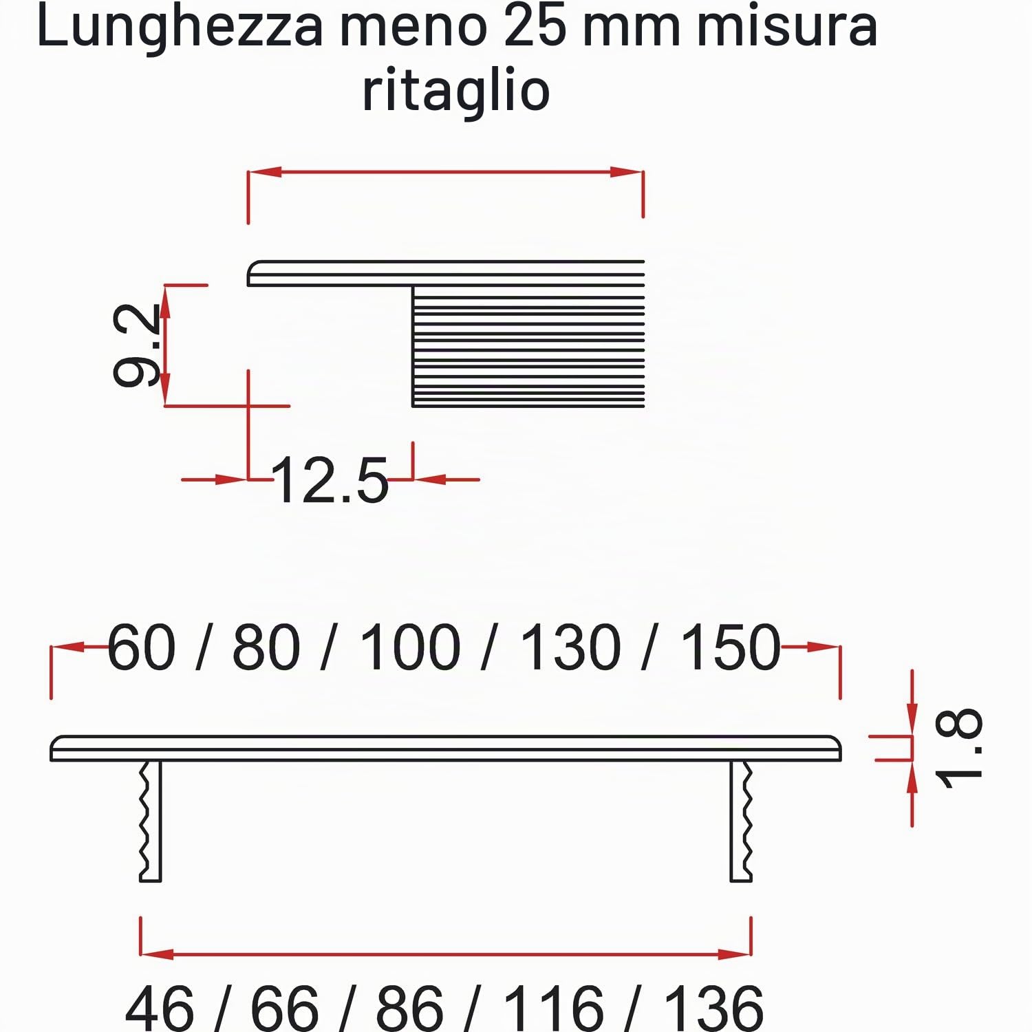 vasalat Griglia di ventilazione per frigorifero, 1000 x 100 mm, lamiera di ventilazione inseribile, anche per armadi e porte, alluminio anodizzato naturale