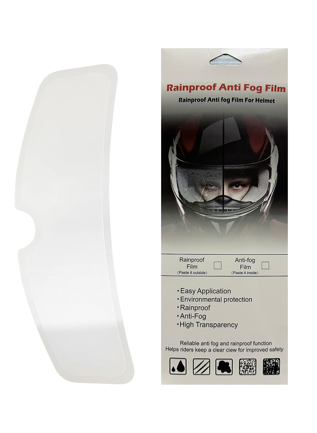 Universal Anti-Fog Visor Film