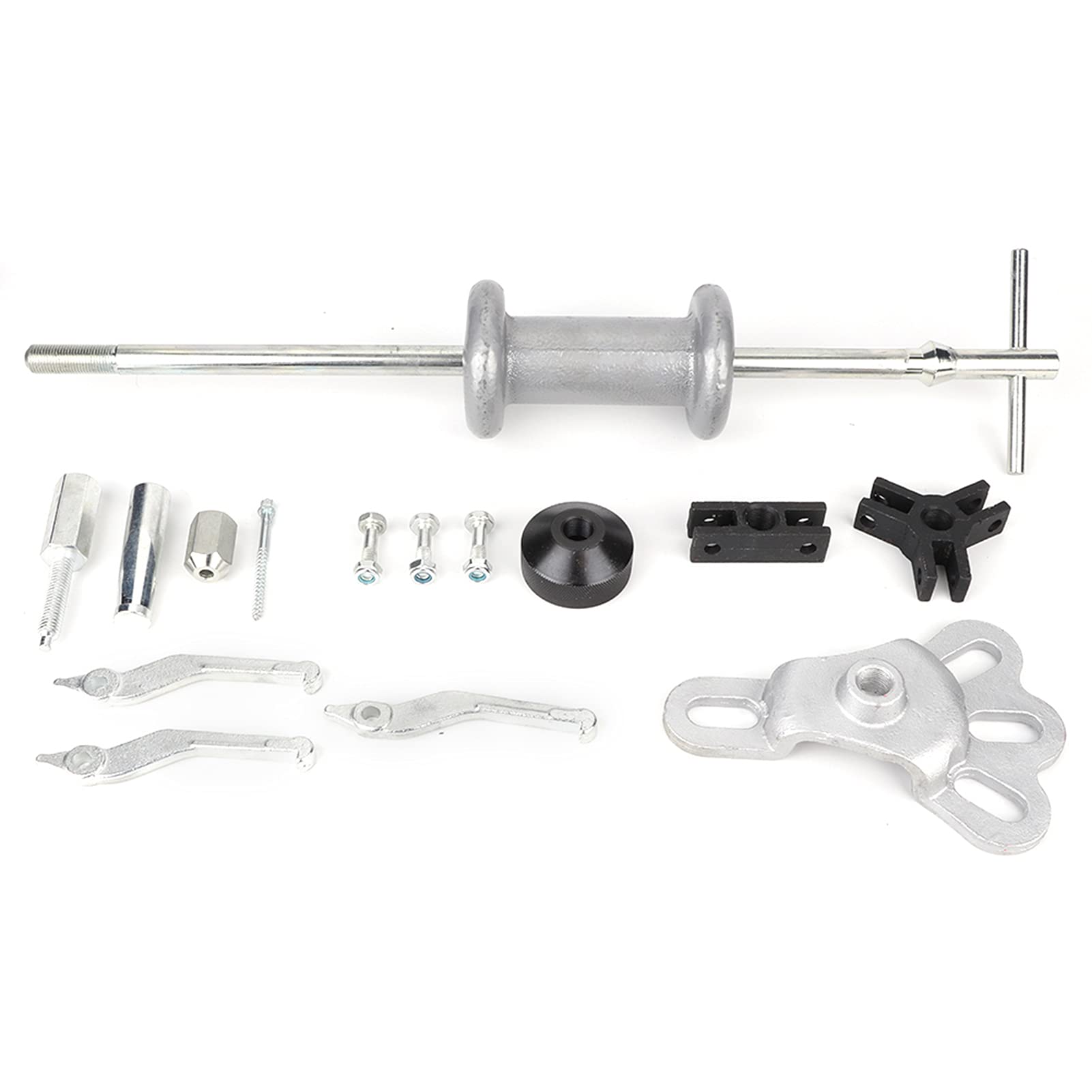 Set di estrattori per Cuscinetti con Martello Scorrevole Universale a 9 Vie, Kit di Utensili in Acciaio forgiato di qualità Professionale per Riparazione e Manutenzione automobilistica