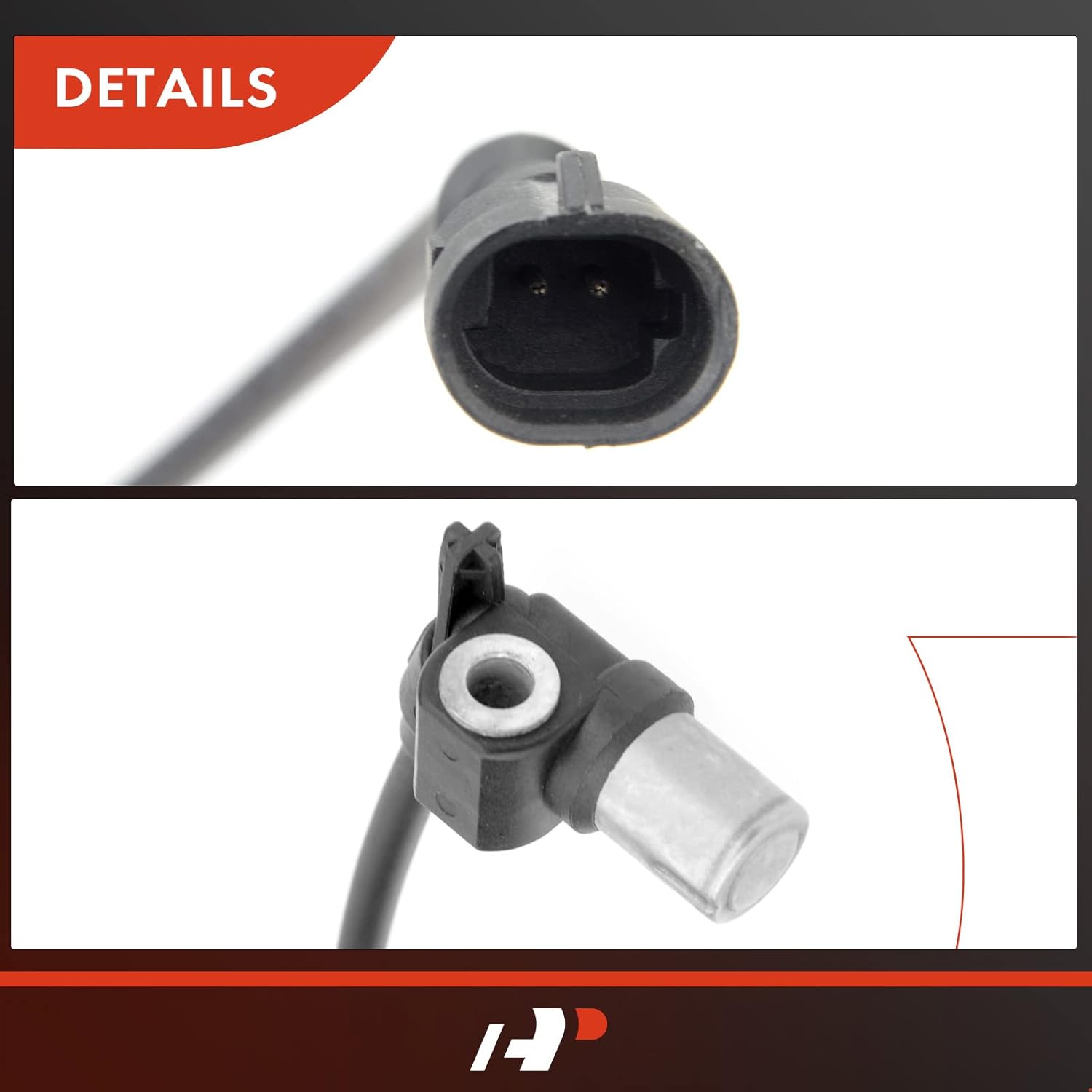 A-Premium ABS Wheel Speed Sensor Compatible with Jeep Models - Grand Cherokee 1993 1994 1995 1996 1997 1998, Sport Utility - Front Driver and Passenger Side, (2-PC Set)