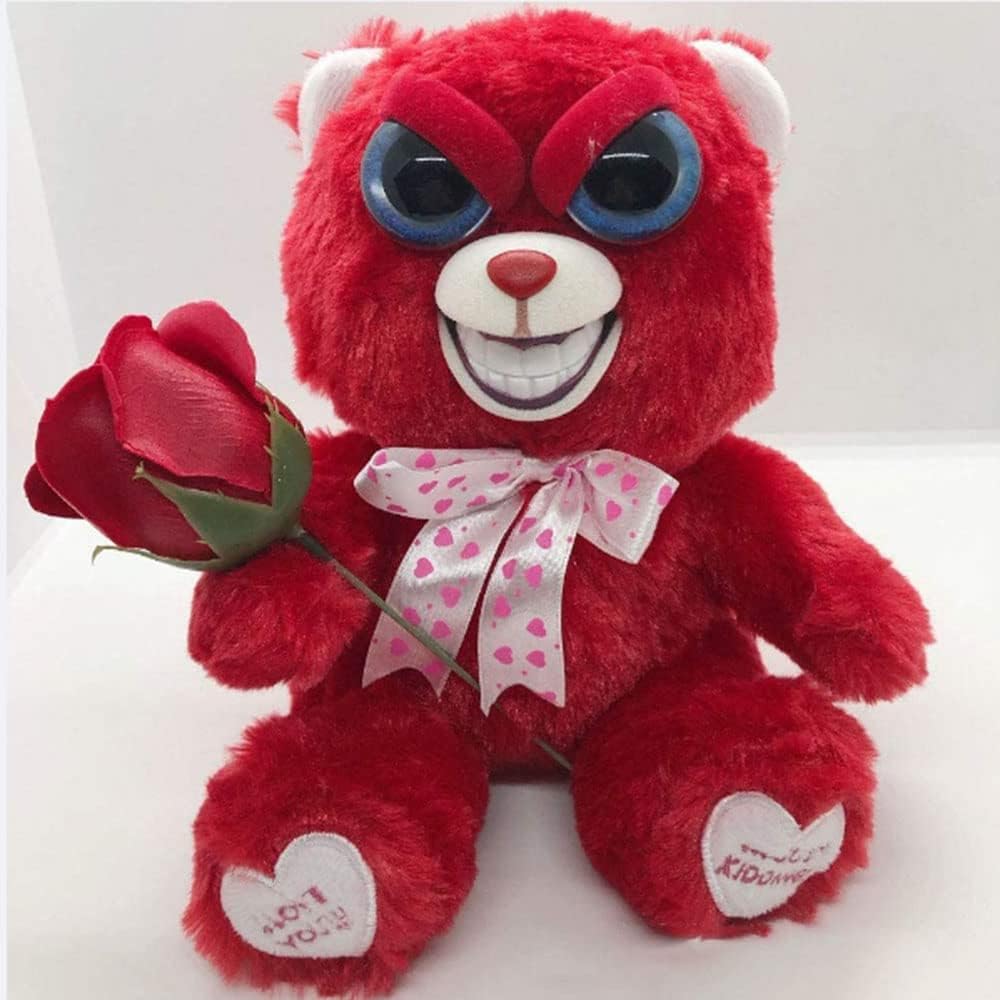 Feisty Pets - Lover Bear Muñeco De Peluche Que Cambia De Cara Gracioso Peluche Juguete Niño Niña Felpa Corta Figura Juguetes De Niños Mascota Traviesa Año Nuevo
