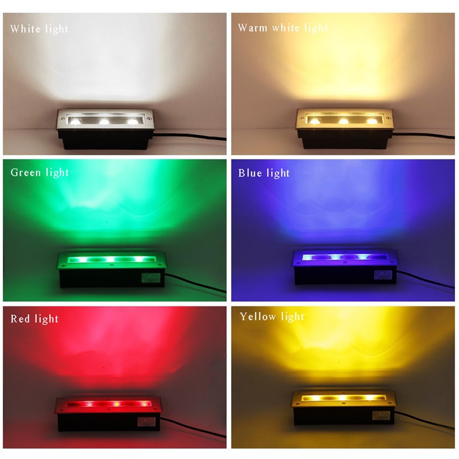 Illuminazione Esterna Paesaggio IP68 Impermeabile Luci A Terra A LED Striscia Lunga Rondella Parete Sepolta GardStep Luci 18W per Cortile & Pathway Illuminat