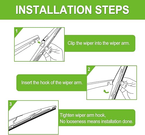 Vista 25 de PARRATI® Repuesto de limpiaparabrisas trasero de 14 pulgadas para Volvo V70 2008-2010 2017-2021 V90 2019-2022 XC40 2016-2022 XC90/2007-2013