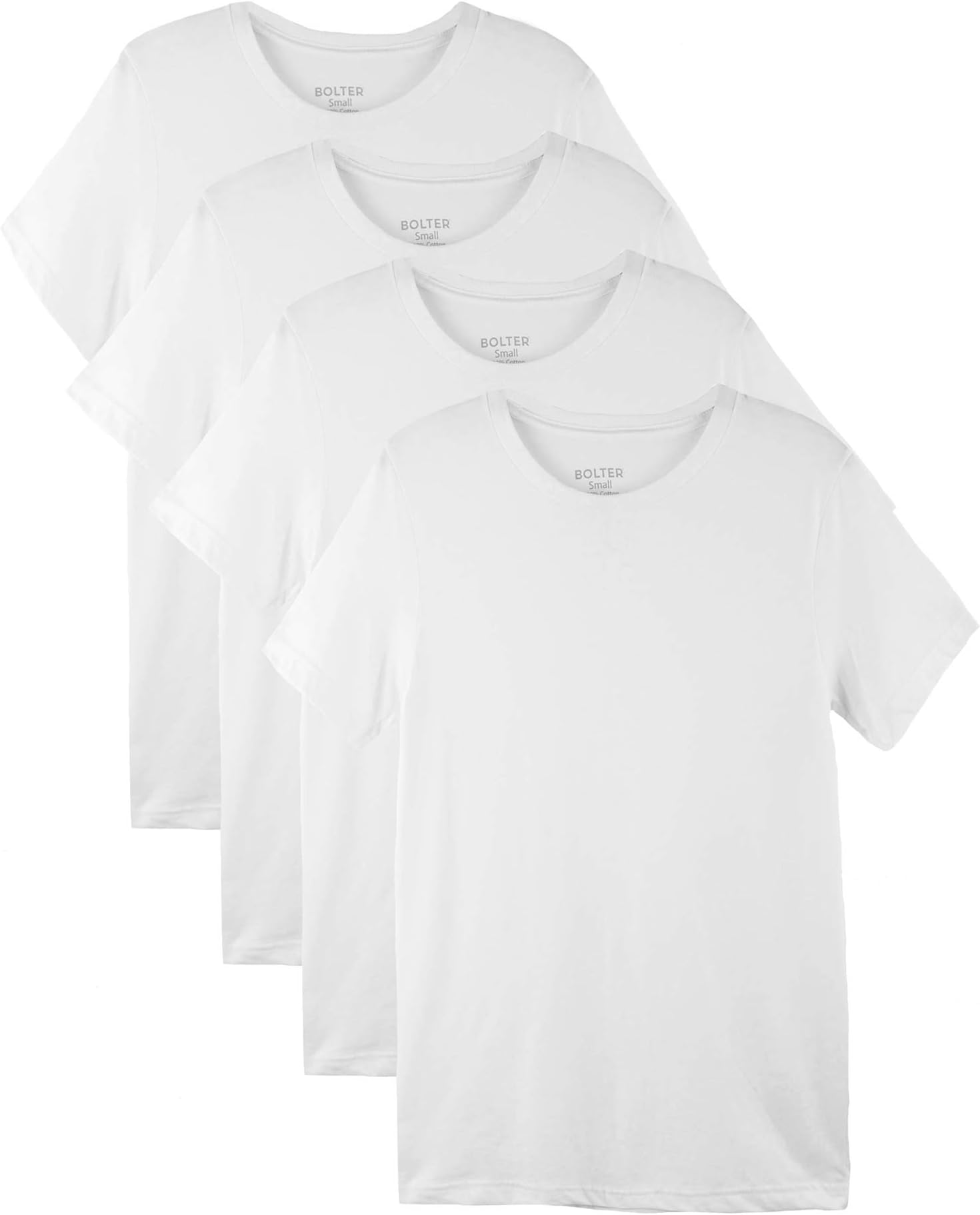 Bolter 4 Pack Men's Everyday Cotton Blend Short Sleeve T-Shirt