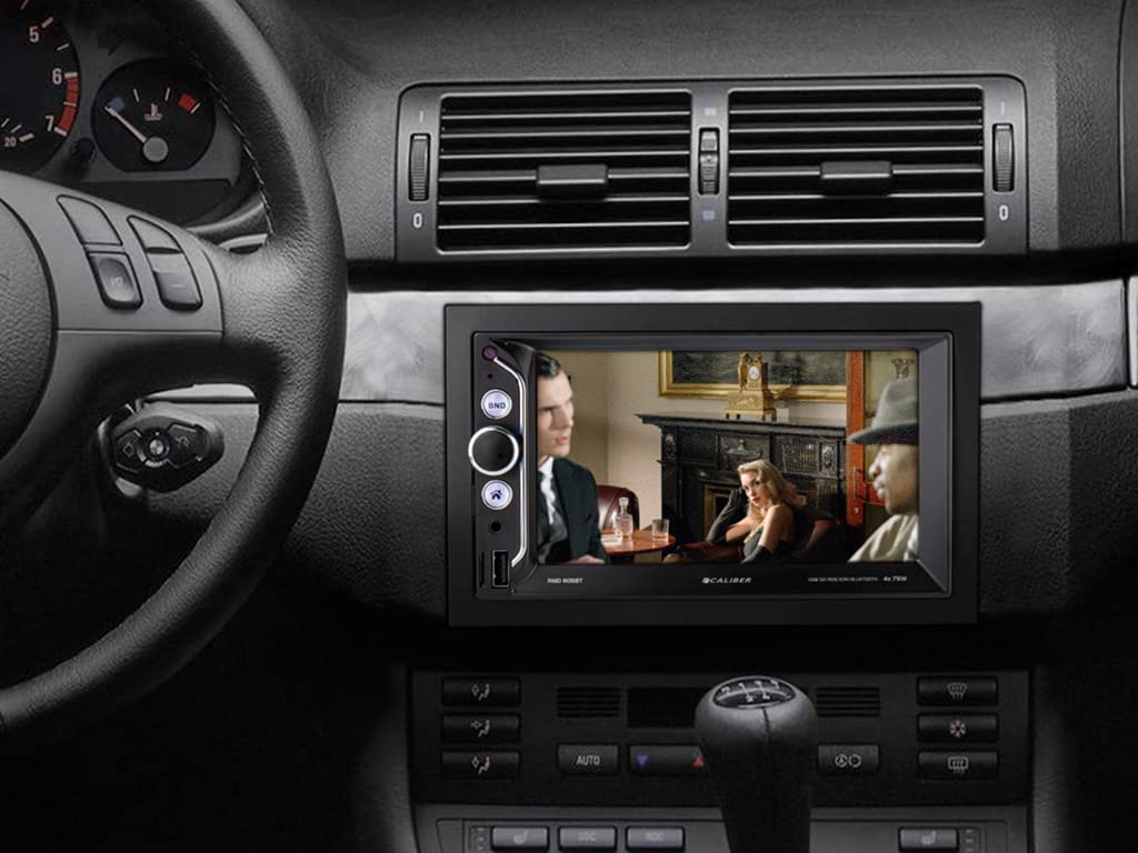 Caliber Autoradio - Radio Bluetooth Voiture - Radio FM - AUX - SD - Écran Tactile - Mirrorlink - Noir - 2 Din