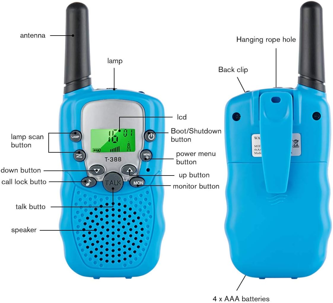 Hottest Sale YINGCANG Walkie Talkies for Kids 22 Channels 2 Way Radio Kid Toy 3 Miles Long Range with Backlit LCD Flashlight Best Gifts Toys for Boys and Girls to Outside Adventures, Camping, Hiking 3 Pack