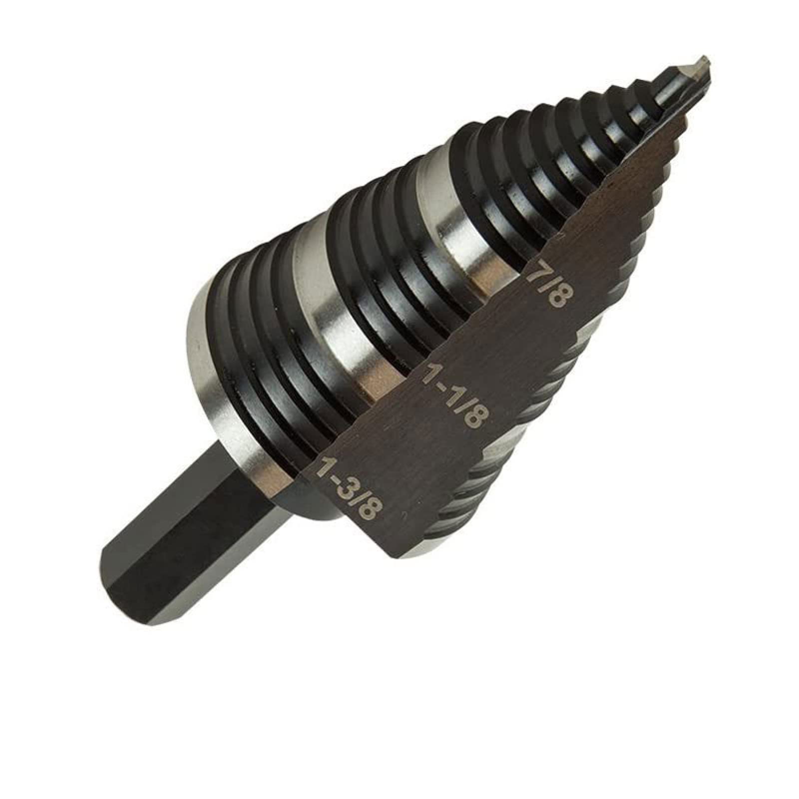 7/8 A 1-3/8 Doppio Scanalato HSS 6542 Titanio Rivestito Più Veloce Di Metallo Perforazione Passo Punta Del Trapano Metalli Platic Legno Cono Punte Da Trapano