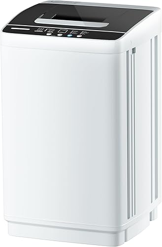 Lavadora automática completa, lavadora compacta de 1.77 pies cúbicos, 10 programas, 5 niveles de agua con pantalla LED y bloqueo para niños, disponible en Yaxa Peru
