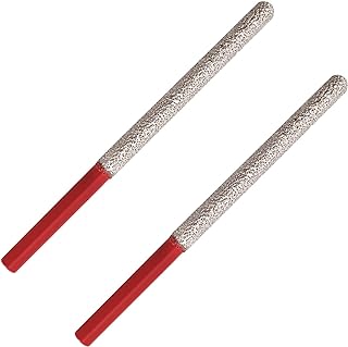 FOCSTOL Diamond Mortar Raking Bit - 2pcs 7.2mm x 74mm Diamond Mortar Router with Round Shank for Mortar Raking Tuck Pointing Masonry Brick Removal