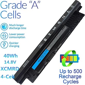 40Wh XCMRD 14.8V Battery for Dell laptop Inspiron 3521 15 3000 Series 15 3531 3537 5521 5537 3542 3543 3541 17 3721 3737 17R 5737 5721 14 3421 5421 3437 3443 Latitude 3440 3540 P28F P40F P26E T1G4M