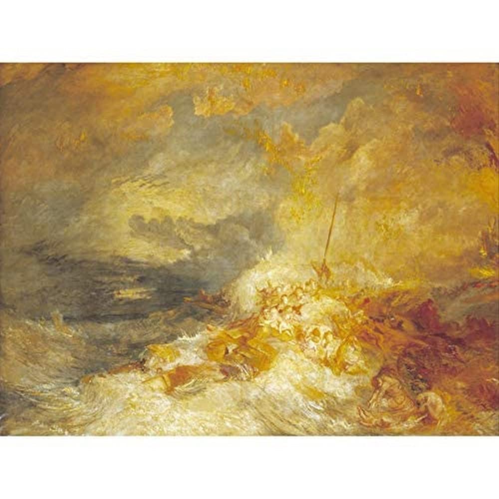 Turner A Disaster At Sea Art Print Canvas Premium Wall Decor Poster Mural
