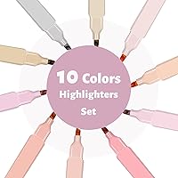 Vista 5 de Highlighters Assorted Colors,10Pcs Pastel Highlighter No Bleed,Chisel Tip Bible Highlighters,Book Highlighter Bible Study Supplies