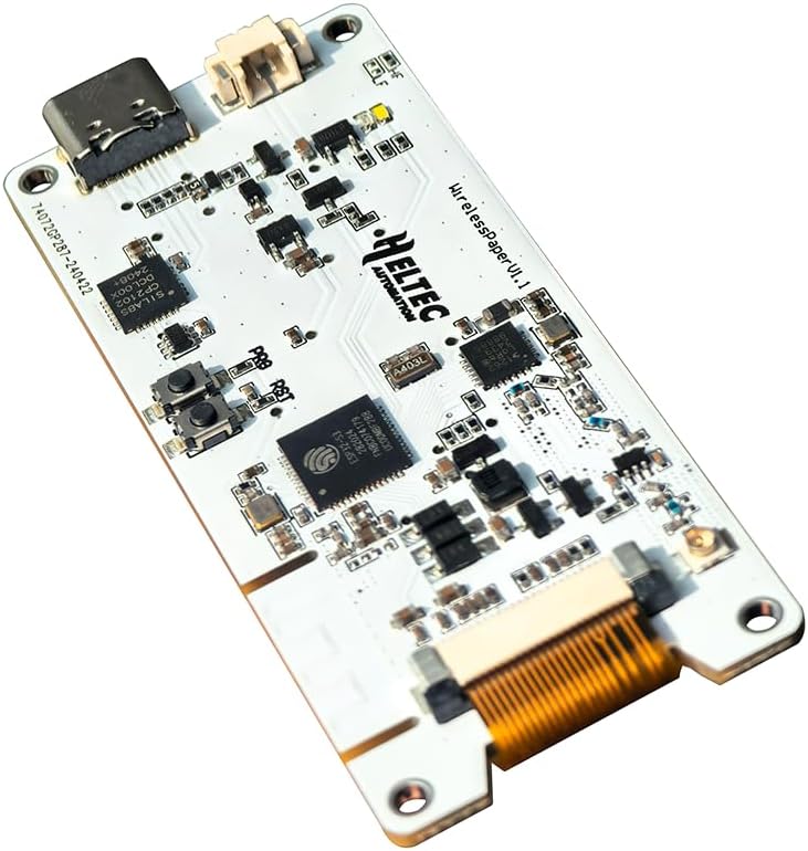 Heltec Automation Heltec Meshtastic ESP32 Wireless Paper Eink Display Black and White 2.13-Inch Screen Smart Price Tag Electronic Shelf Label via Bluebooth SX1262 LoRa and WiFi (902-928MHz)
