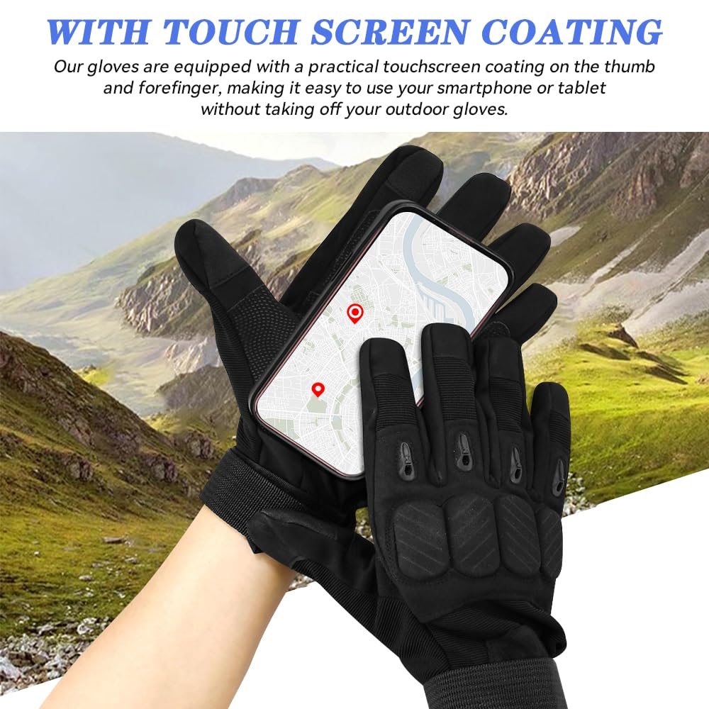 Gants Tactique Militaire Gants Tactiques Unisexe Ecran Tactile Scooter Motocross Respirant avec Protection Gant Scooter pour VTT, Chasse, Randonné, Escalade