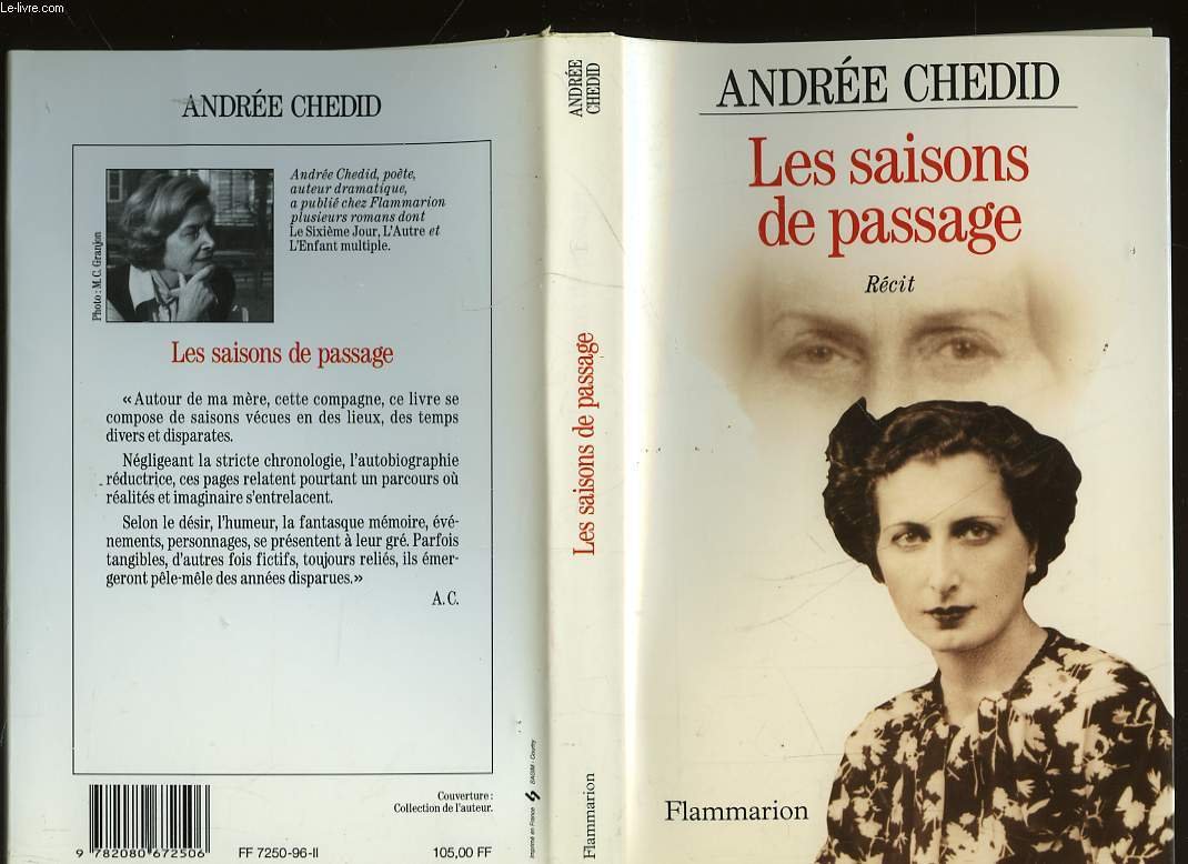 Le Message Andrée Chedid Nombre De Page Amazon.fr - Les Saisons de passage - Chedid, Andrée - Livres