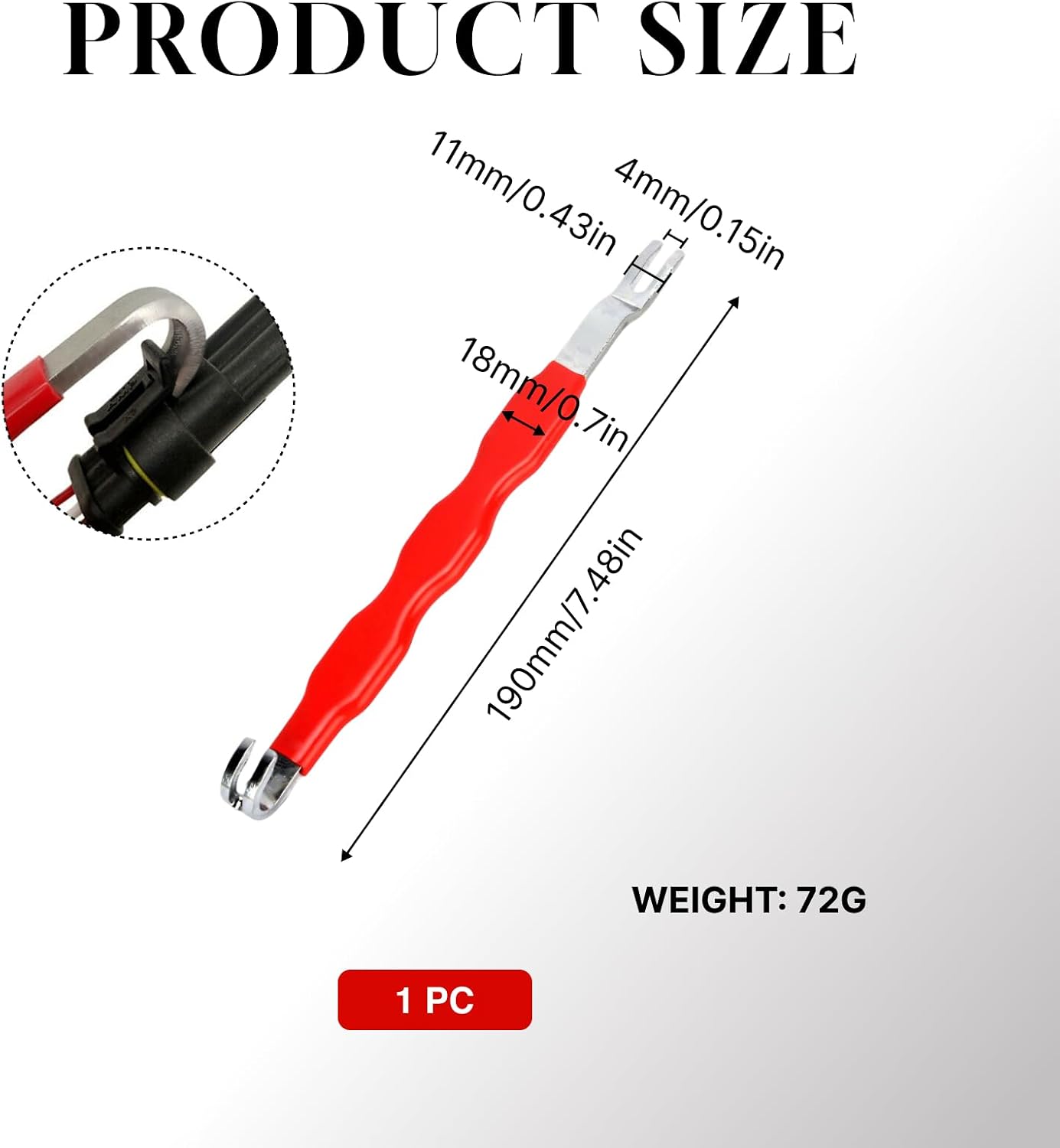 Multi-Functional Electrical Connector Removal Tool - High-Performance Electrical Disconnect Pliers & Automotive Electrical Terminal Connector Separator Removal Tool for Cars, Trucks