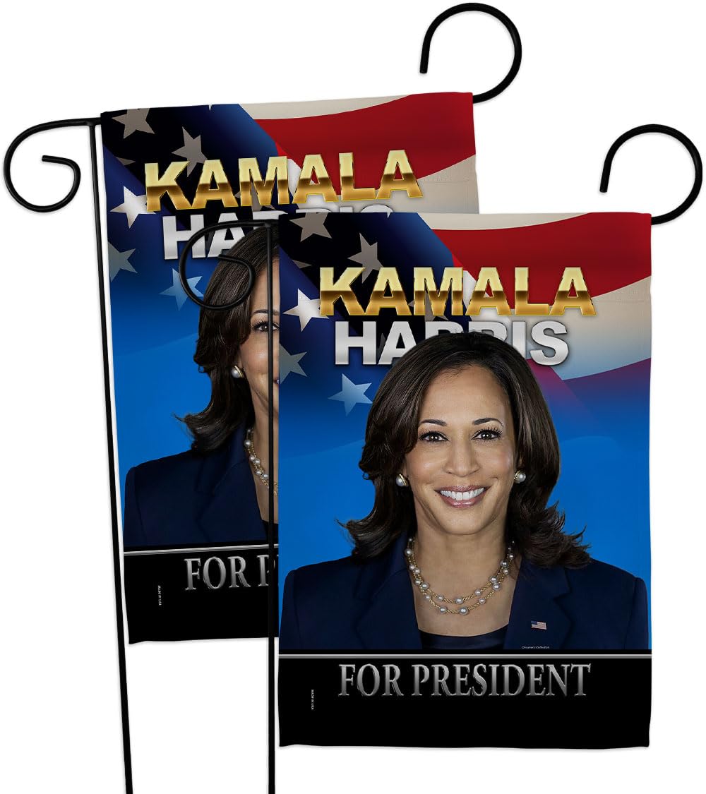 Kamala Harris Präsidentschafts-Flaggen – 2er-Set, 33x47 Cm, Doppelseitig – Wetterfest Für Garten, Terrasse & Innenraum