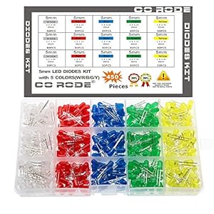 CO-RODE 5mm LED-Dioden sortiert, 450 Stück