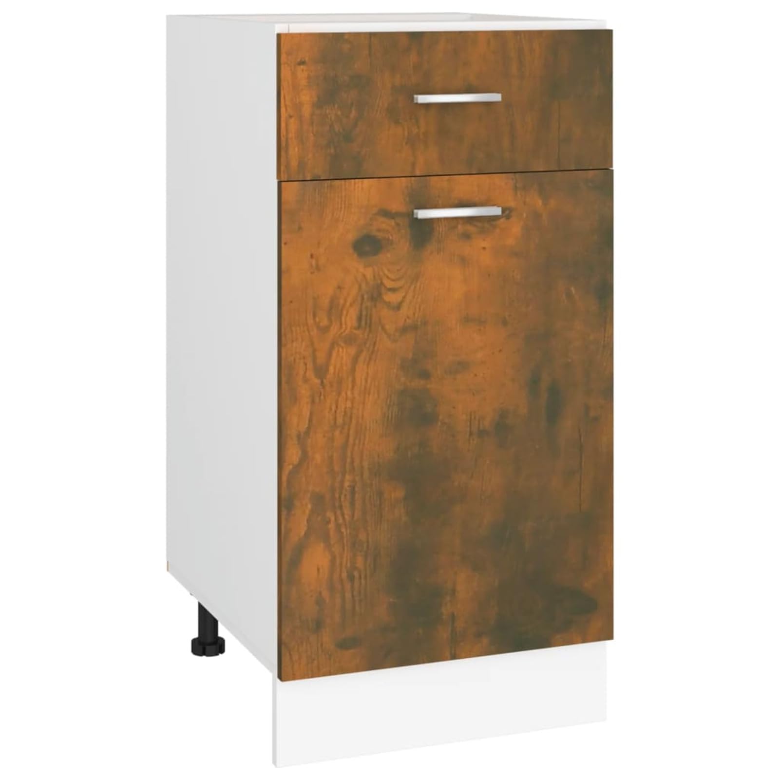 ZEYUAN Unterschrank mit Schublade Räuchereiche 40x46x81,5 cm Küchenschrank, Küchenunterschrank, Unterschrank Küche, Küchenmöbel, Miniküche, Spülschrank