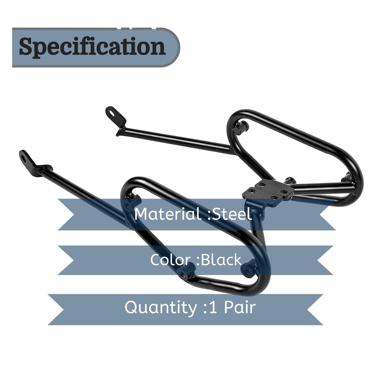 Sacoche de moto Barre de support à montage latéral Sacoches de selle arrière Sac de rangement Touring Bagages Sacoches Support de support de cadre pour MT07 MT-07 MT 07 2018 2019 2020 2021 2022 2023