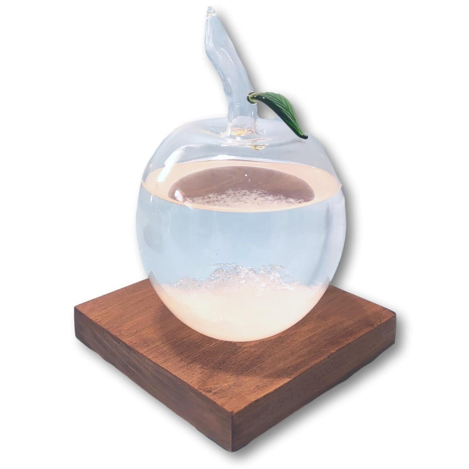 Amazon.co.jp: fullion ストームグラス りんご L Storm Glass ウッド 