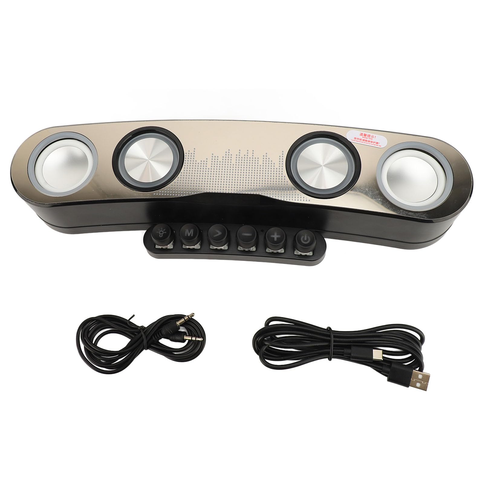 Altoparlanti per Computer Bluetooth RGB con Luci LED Colorate per Giochi e Contenuti Multimediali |Soundbar Wireless per PC Desktop e Dispositivi Mobili |Costruzione in Plastica Resistente