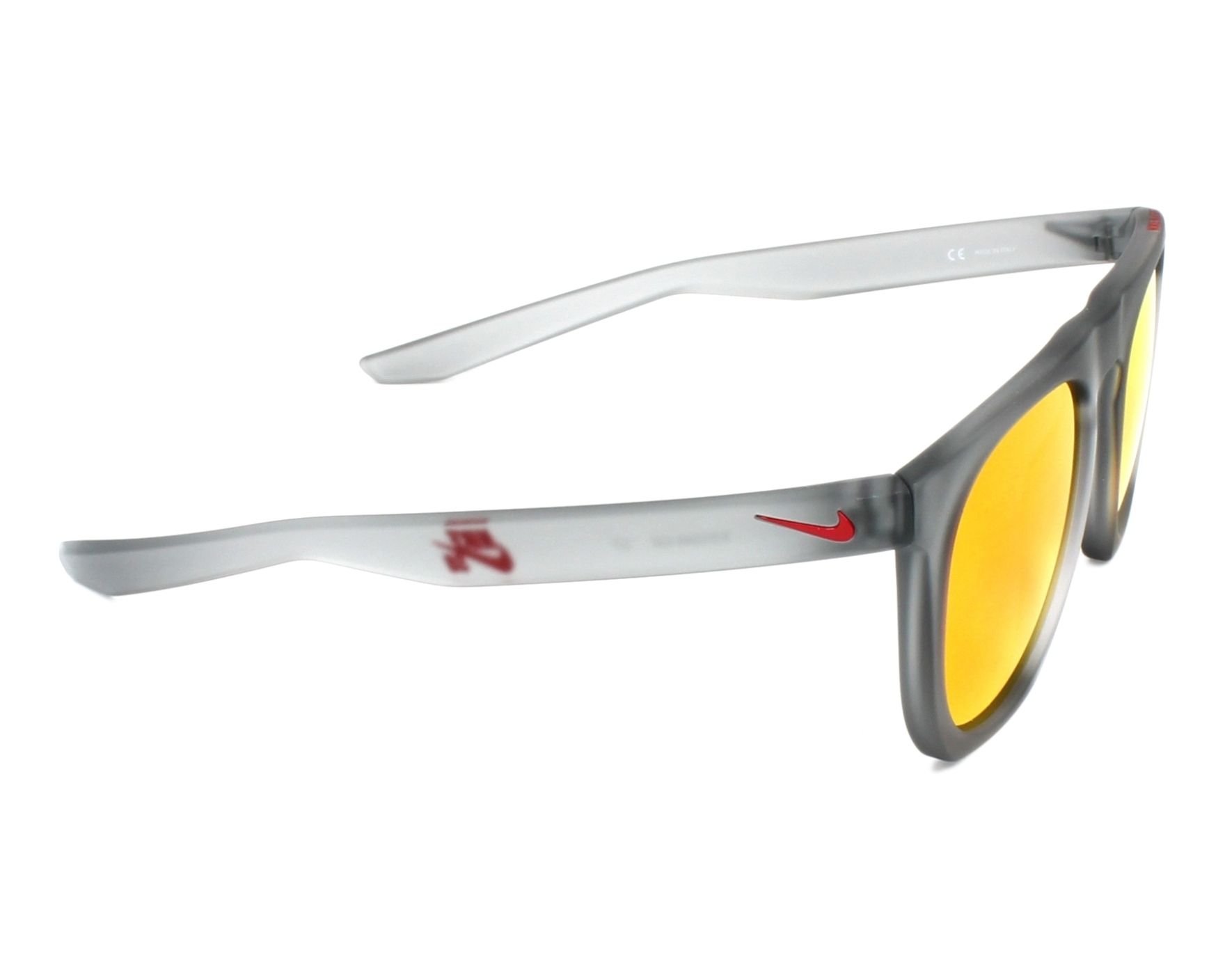 NIKE EV1045-016, Injected Sunglasses MT Wolf Grey W/Gry Ml Red Lens Unisex-Adult, Standard