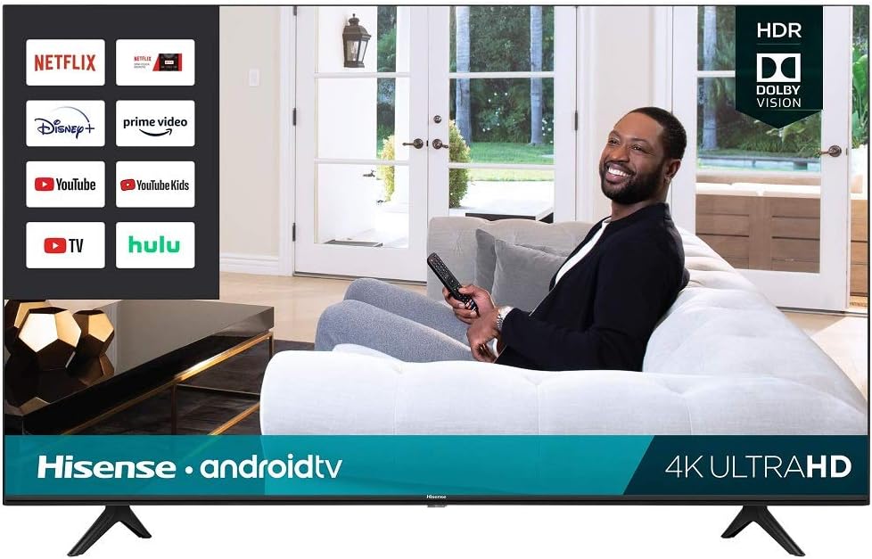 Hisense 50-Inch Class H6570G 4K Ultra HD Android Smart TV with Alexa Compatibility (50H6570G, 2020 Model)