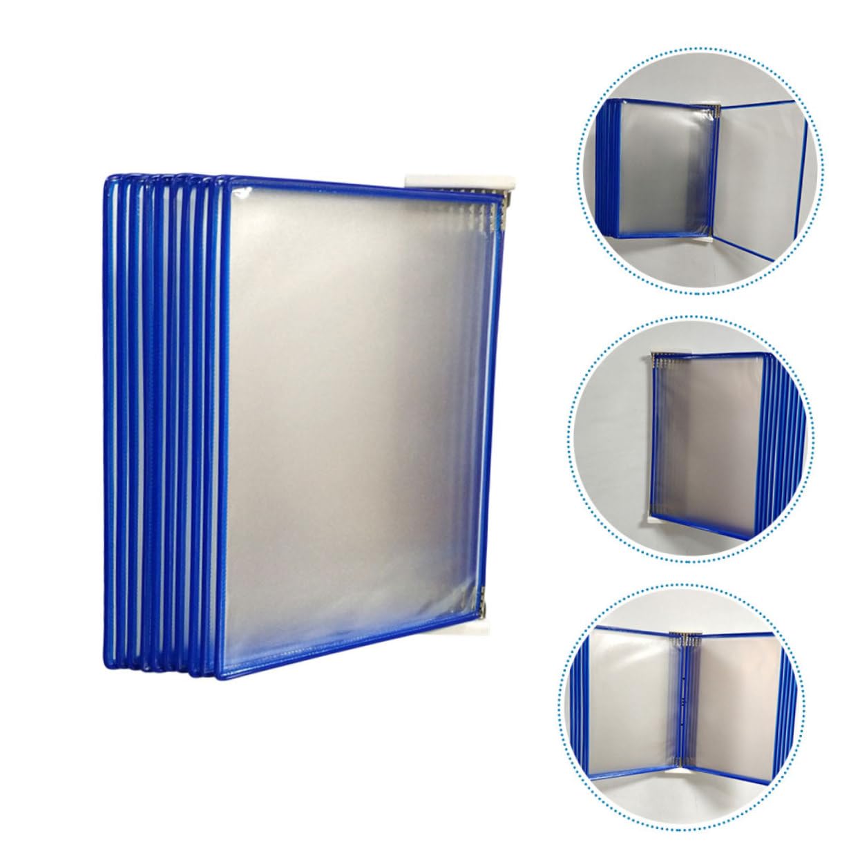 Wandmontierter Aktenhalter mit 10 Seiten Pvc Metall für Dokumente