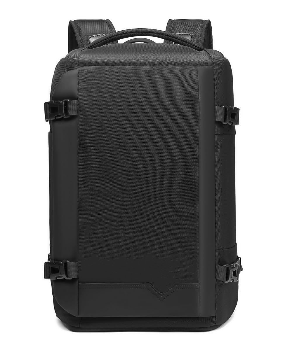 Mochila de Viaje TSA de 43 L Tamaño Grande para Portátil de 17 Pulgadas Impermeable para Trabajo Oficina Viaje Senderismo (Negro)